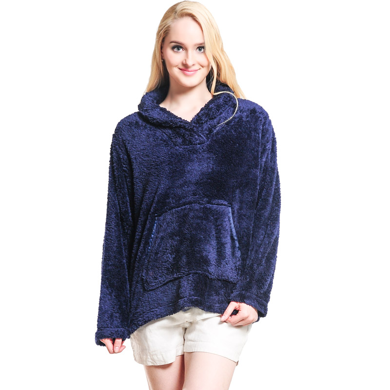 Women Snuggle Fleece Hooded Sweatshirt